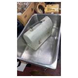 Big stainless bus pan, aluminum lunchbox