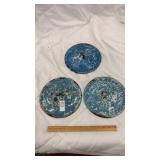 3 Granite ware lids