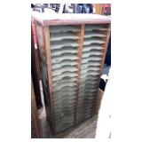 Wooden organizer rack 24"h x12"w for CDs tapes?