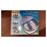 New Homedics foot bubble bliss plus w/heat