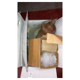 Boxlot antique light,glass light shades, wooden