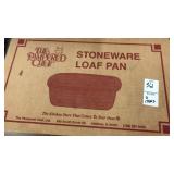 Stoneware loaf pan and cookie cloth