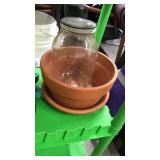 Planter watering can lot