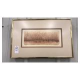 D Backes signed print. 16/50