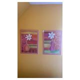 Pair of wall art