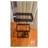 Metal bathroom shelf