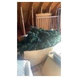 Large lighted Christmas tree