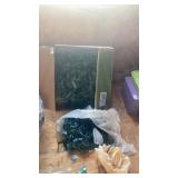 Christmas wreath and lights