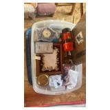 Tub lot of household decorations