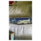 Hess toy truck and space shuttle