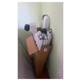 Pair of rolling clothing racks