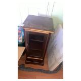 Glass door wooden cabinet