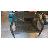 Wicker bench 48 inches