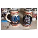 2 beer steins   Budweiser Discovery of America