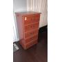 5 drawer wooden stand 42 inches tall x 21 inches