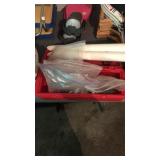 Bags of Shark teeth and fishing rod holders