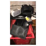 Laptop holder, DVD case and small printer