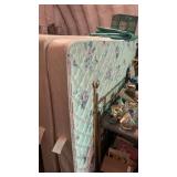 Full size brass bed with mattress and box spring