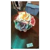 Capodimonti flowered vase