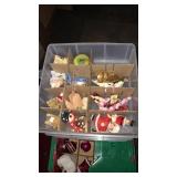 4 tubs Christmas ornaments