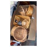 Huge box lot of baskets