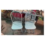 Pair of vintage wooden chairs