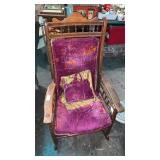 Vintage oak rocking chair