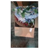 Box lot of Christmas wreath