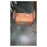 Small wooden toy box