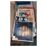 Stack of old magazines and newspapers