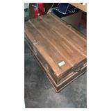 Wooden steamer trunk 32 inches x 16 inches