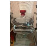 Disposable food trays and warmer