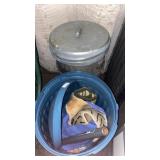 Garbage cans and contents