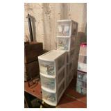 Large lot of Craft supplies in organizers