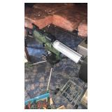 Toy Gatling gun on tripod