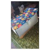 2 blanket boxes with contents