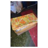 Blanket box with contents