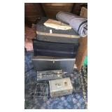 Suitcases, bass and trunk