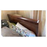 Full size mahogany bed