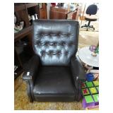 Leather recliner