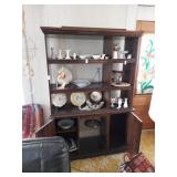 Dining room hutch contents not included 74x18