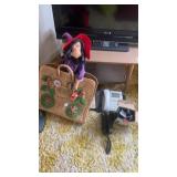 Miscellaneous lot of phones and witch in bag