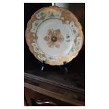 D & G Limoges France plate & holder