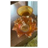 Carnival glass bowls