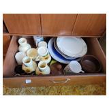 Plates cups vases