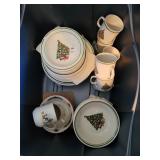 Christmas stoneware dinnerware