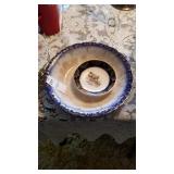 4 antique flow Limoges bowls and 1 Weatherby