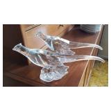 Pair of glass pheasants