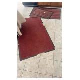 4 rubber backed carpets
