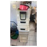 Plastic organizers w/ contents